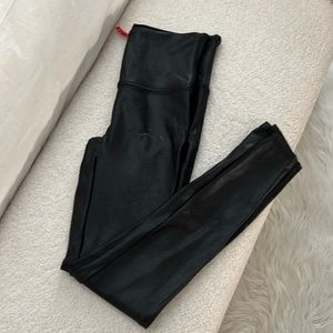 Spanx faux leather leggings size medium